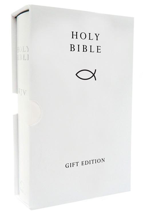 HOLY BIBLE: King James Version (KJV) White Compact Gift Edition