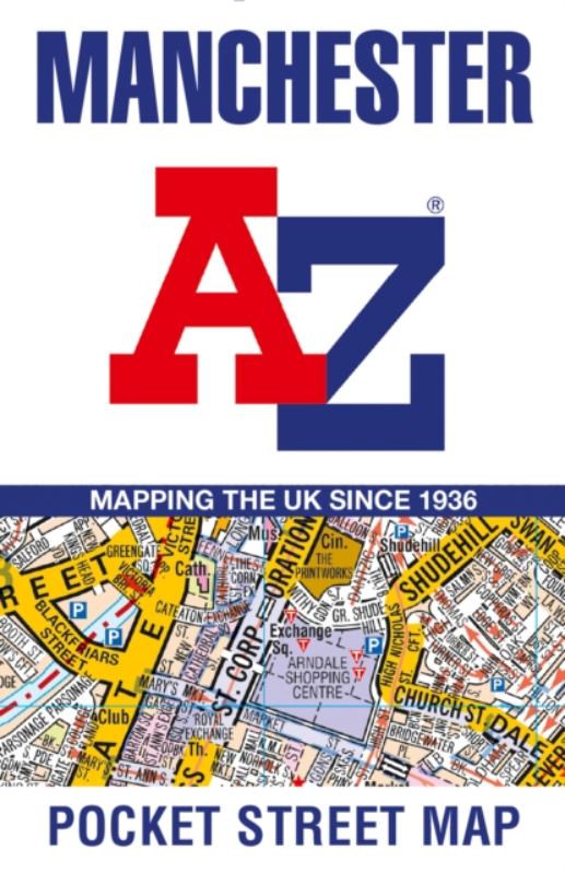 Manchester A-Z Pocket Street Map