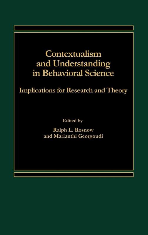 Contextualism and Understanding in Behavioral Science