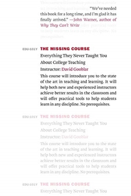 The Missing Course