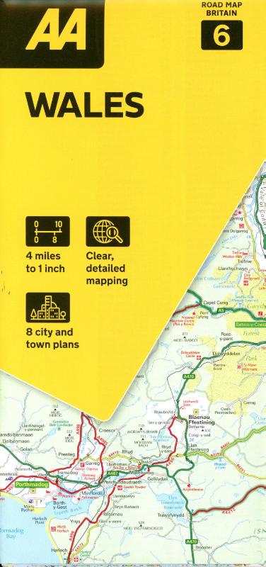 AA Road Map Wales