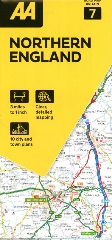 AA Road Map Northern England