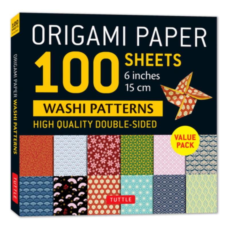 Origami Paper 100 sheets Washi Patterns 6" (15 cm)