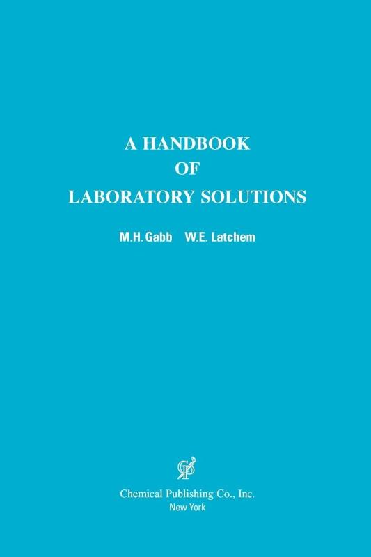 A Handbook of Laboratory Solutions