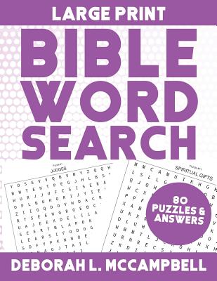 Large Print Bible Word Search: Bible Word Search For Adults and Children