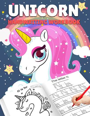 Letter Tracing Books for Kids Ages 3-5: Unicorn Handwriting Practice, Letter Tracing Book for Preschoolers, Handwriting Workbook for Pre K, Kindergart