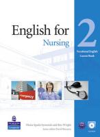 Vocational English (Elementary) Nursing Coursebook (w. CD)