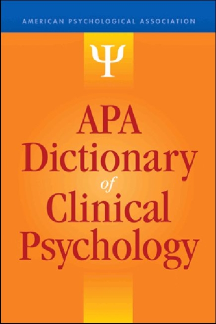 APA Dictionary of Clinical Psychology