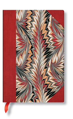 Rubedo Mini Lined Hardcover Journal, 176pg, 85gsm by Paperblanks (Cockerell Marbled Paper)