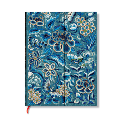 Blue Willow (Celebrate Hanfu) Midi Lined Hardcover Journal (Wrap Closure)
