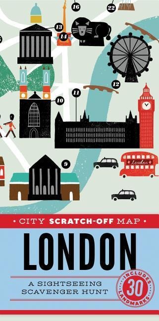 City Scratch-Off Map: London