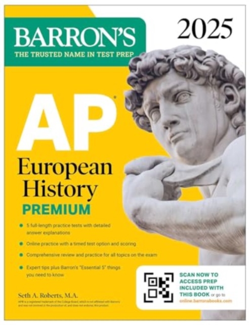 AP European History Premium, 2025: Prep Book with 5 Practice Tests + Comprehensive Review + Online Practice