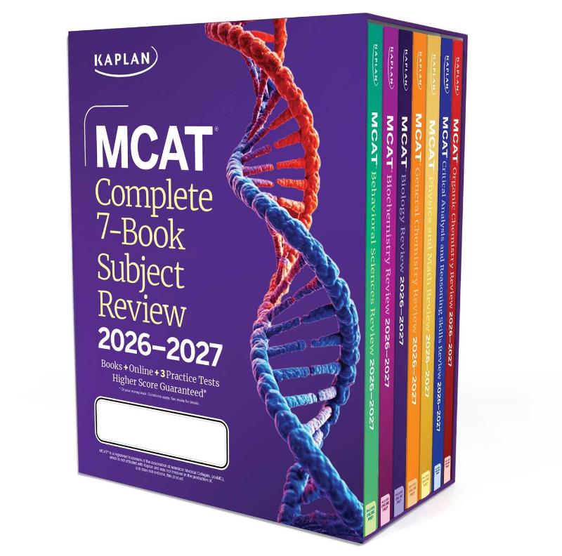 MCAT Complete 7-Book Subject Review 2026-2027, Set Includes Books, Online Prep, 3 Practice Tests