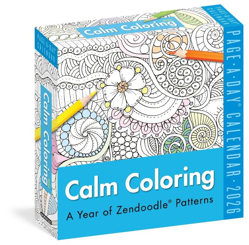 Calm Coloring Page-A-Day® Calendar 2026