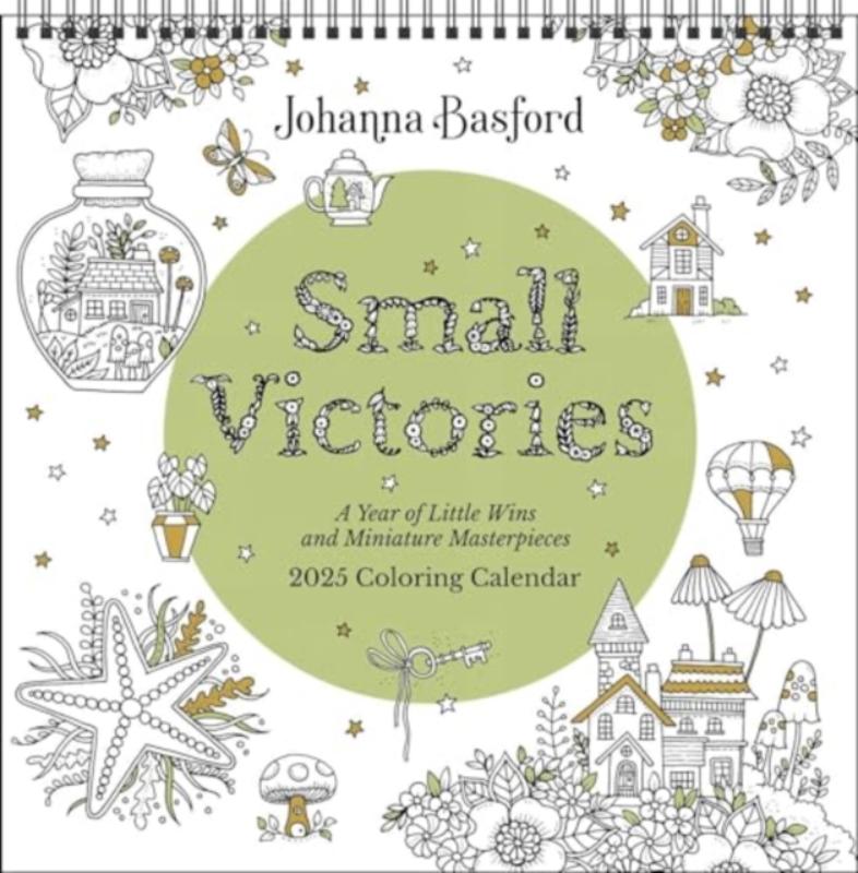 Johanna Basford 2025 Coloring Wall Calendar