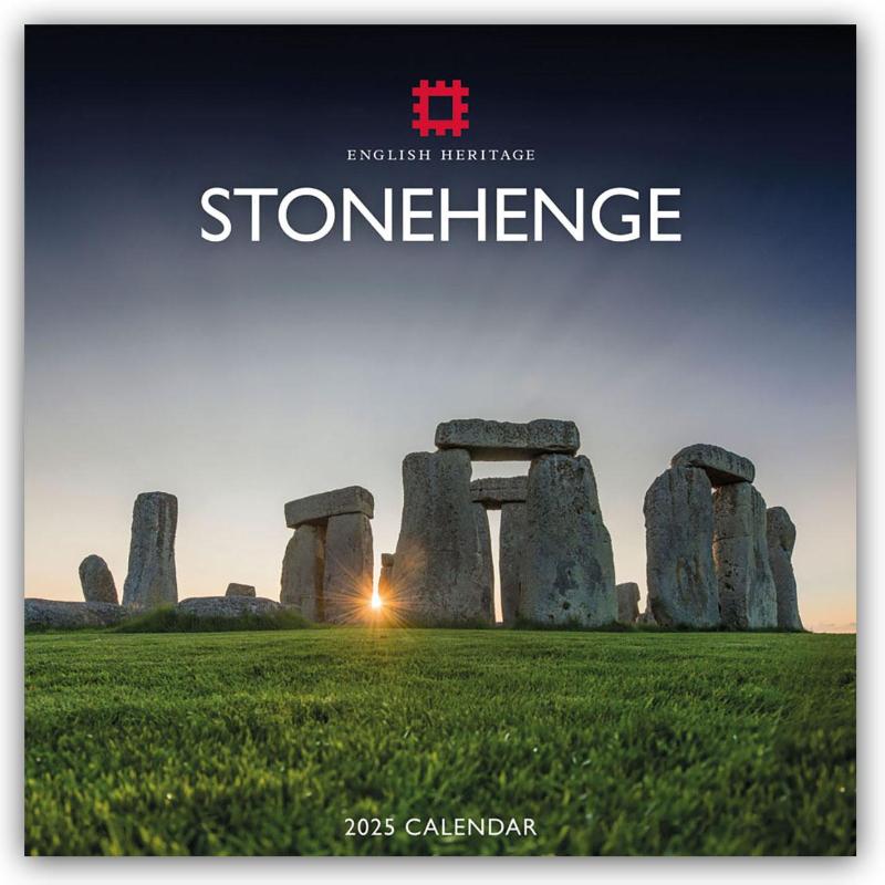 English Heritage Stonehenge Square Wall Calendar 2025