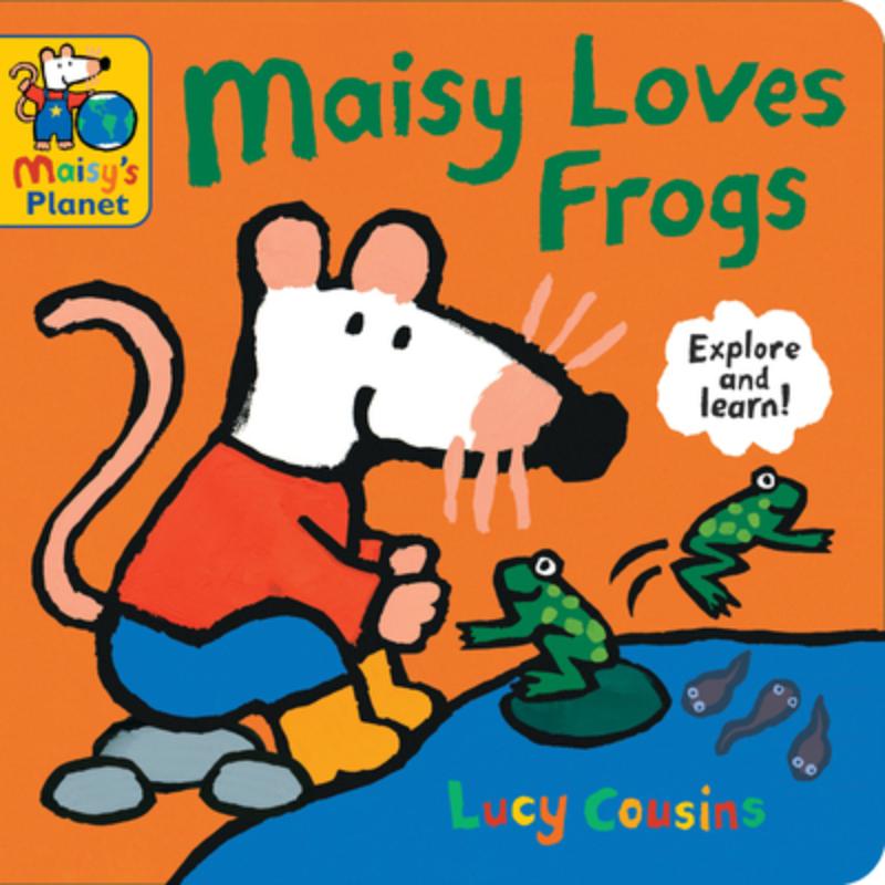 Maisy Loves Frogs: A Maisy's Planet Book: (Educational Board Book about Toads and Frogs - For Toddlers and Kids Ages 1-3)