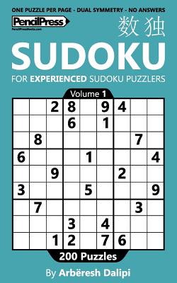Sudoku Book for Experienced puzzlers, with 200 puzzles, good designed and withou