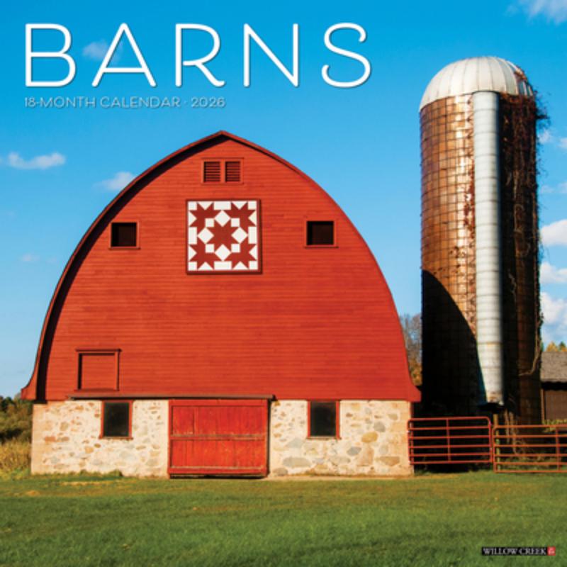 Barns 2026 12 X 12 Wall Calendar