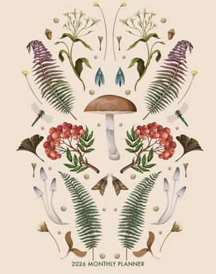 Magic Mushroom 2026 7.5 X 9.5 Booklet Monthly Planner