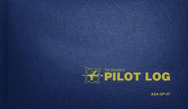 STANDARD PILOT LOG (NAVY BLUE)