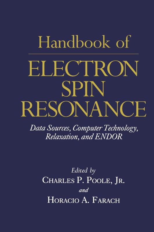 Handbook of Electron Spin Resonance