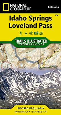 MAP-IDAHO SPRINGS LOVELAND PAS