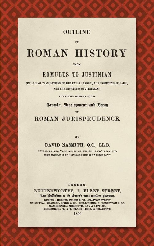 Outline of Roman History from Romulus to Justinian (1890)