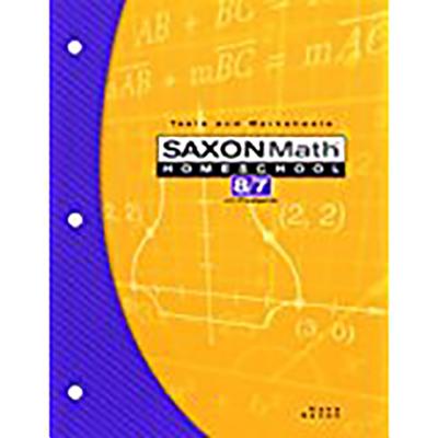 SAXON MATH HOMESCHOOL 8/7 TEST