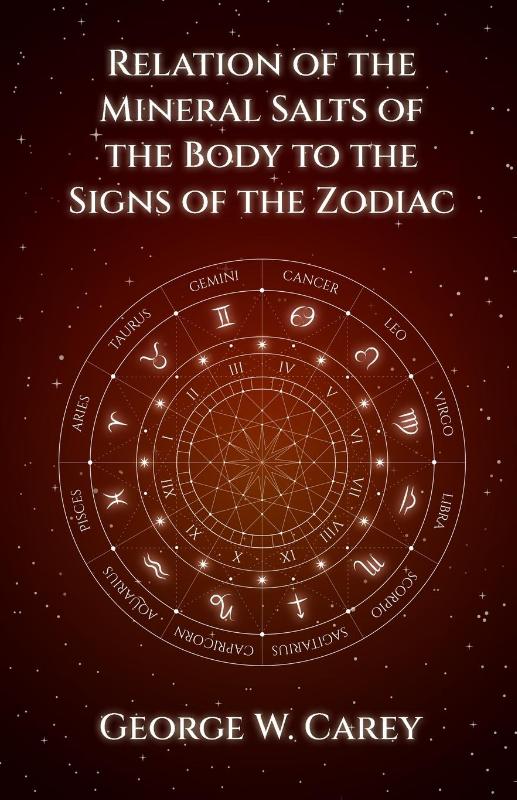 Relation of the Mineral Salts of the Body to the Signs of the Zodiac