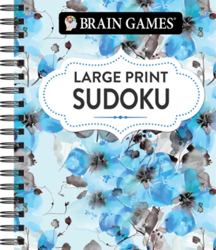 Brain Games - Large Print Sudoku (Floral)