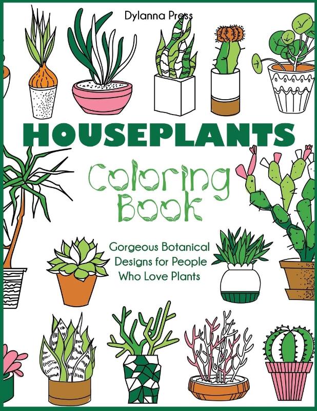 Houseplants Coloring Book
