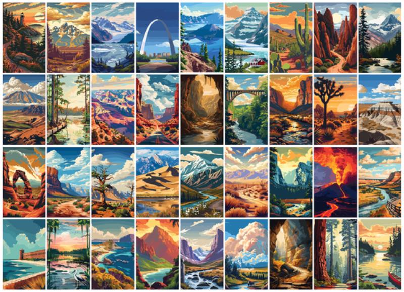 Love Our National Parks 1000-Piece Puzzle