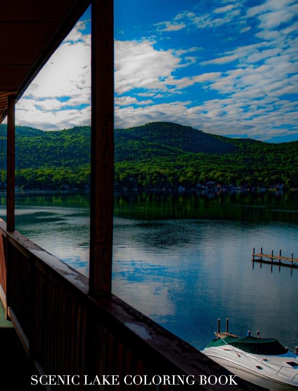 Scenic Lake template Coloring Book sir Michael limited edition