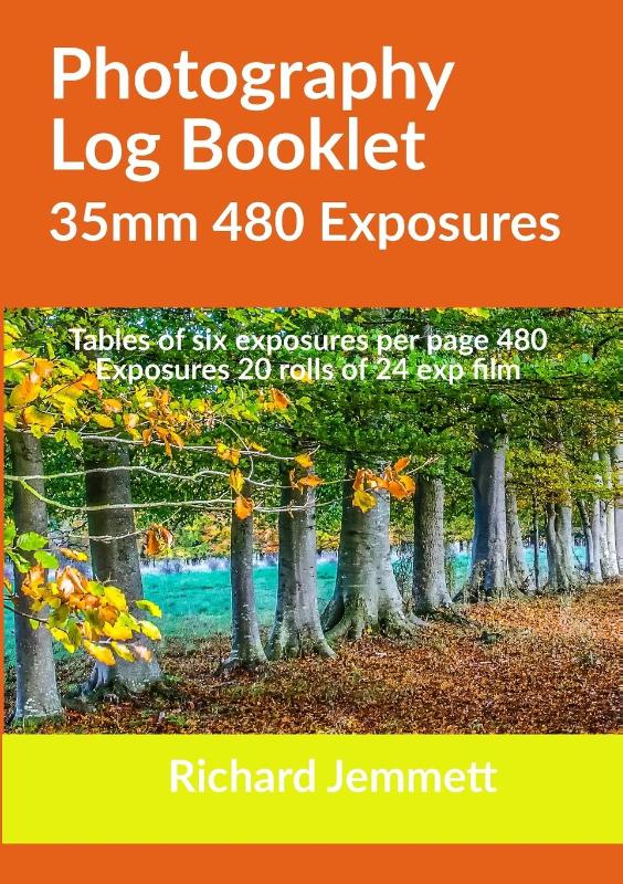 Photography Log Booklet 35mm 480 Exposures