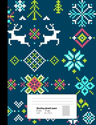 Beading Graph Paper: 8.5x11 Graph Paper for Design Beading Pattern- Beading on a Loom- Peyote Stitch Bead work, Bead Jewelry Bracelet /120 pages