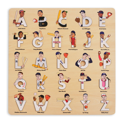 Baseball Legends Wooden Alphabet Puzzle
