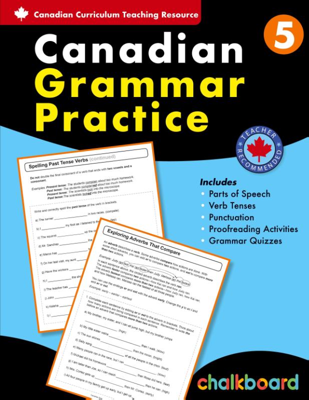 Canadian Grammar Practice Grade 5
