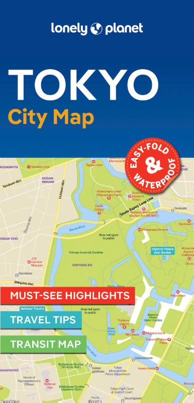 Lonely Planet Tokyo City Map