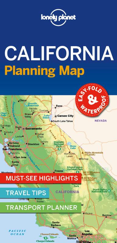 Lonely Planet California Planning Map