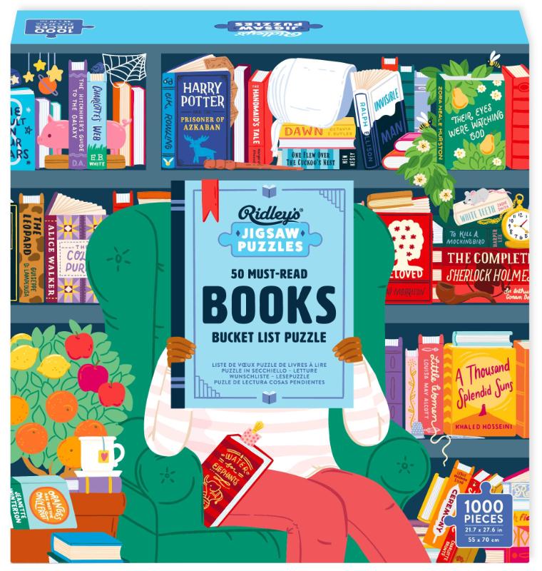 50 Must-Read Books of the World Bucket List 1000-Piece Puzzle