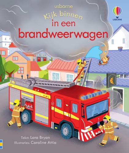 In een brandweerwagen