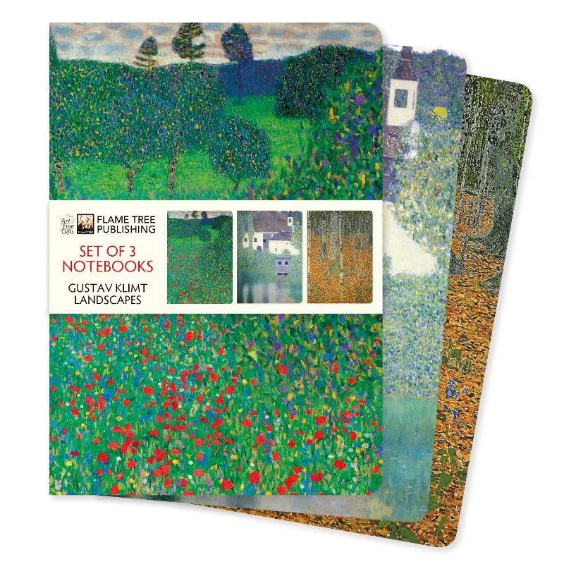 Gustav Klimt: Landscapes Set of 3 Standard Notebooks