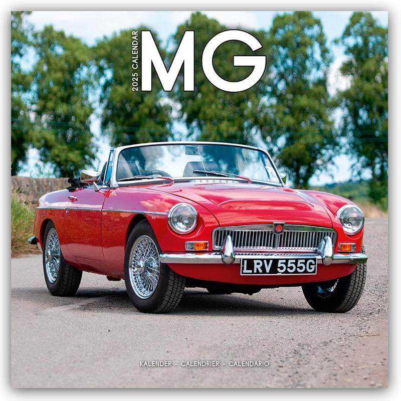 MG Calendar 2025 Square Car Wall Calendar - 16 Month