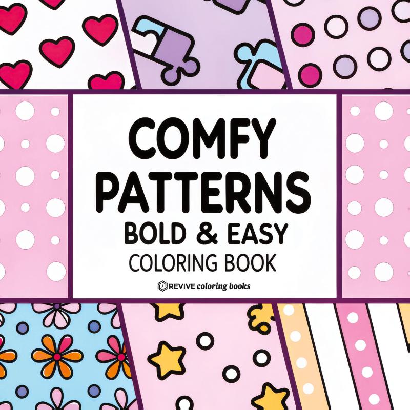 Bold & Easy Comfy Patterns Coloring Book
