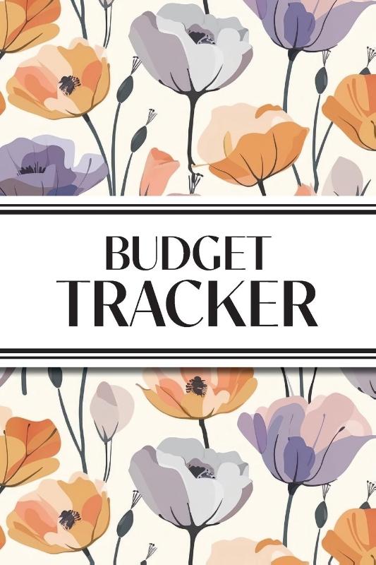 Budget Tracker (Purple and Orange Flowers)