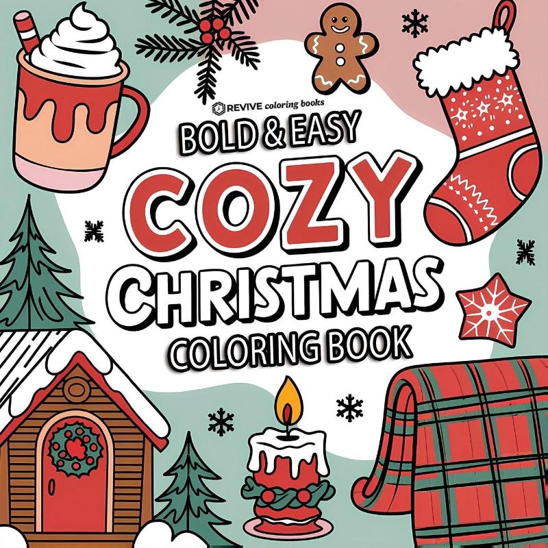 Bold & Easy Cozy Christmas Coloring Book