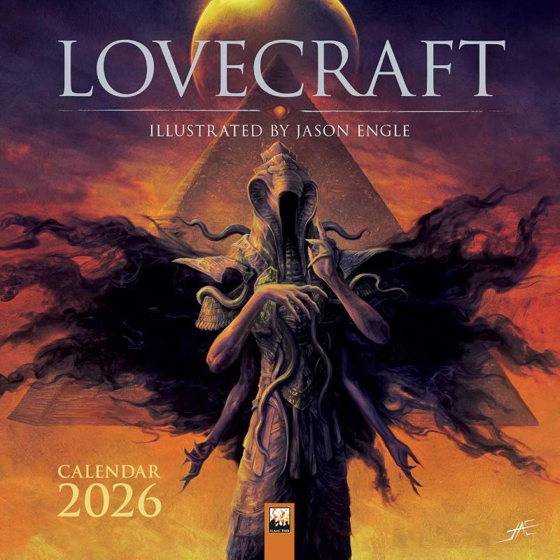 Lovecraft: Illustrated by Jason Engle Wall Calendar 2026 (Art Calendar)