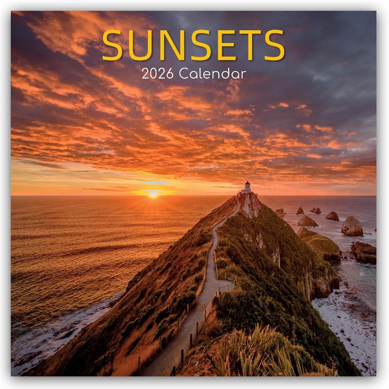 Sunsets - Sonnenuntergänge 2026 - 16-Monatskalender