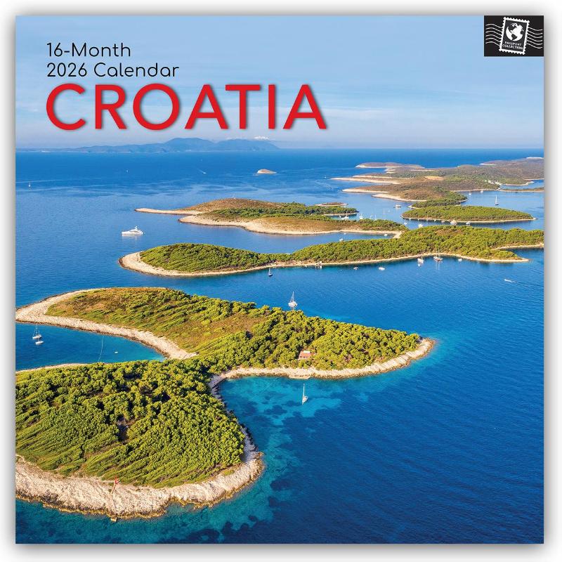 Croatia - Kroatien 2026- 16-Monatskalender